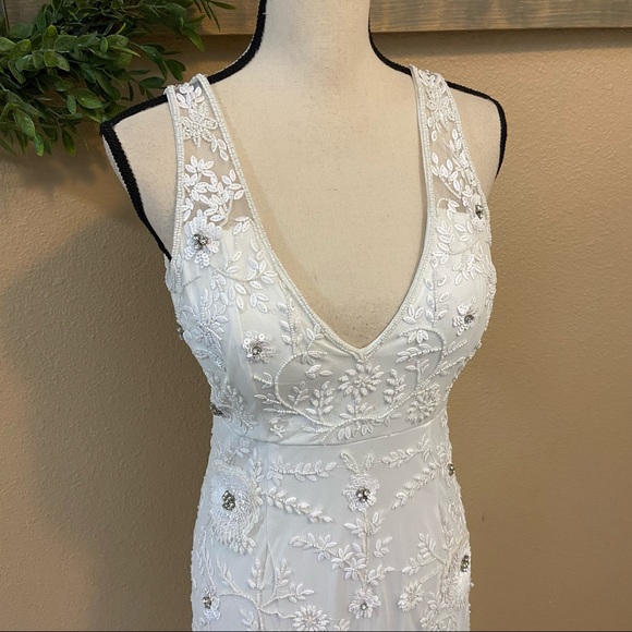 SOLD Lulus Luxe Lifetime Full of Love White Sequin Mermaid Maxi Dress - Picture 9 of 17